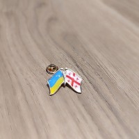 Значок флаг Украина-Грузия