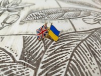 Україна Великобританія Значок Украина - Великобритания