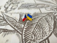 Україна Чехія Значок Украина Чехия