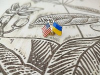 Украина США Значок Україна США