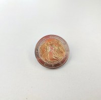 Значок-стилізація 2 євро Слава Україні Значок-стилізація 2 євро Слава Україні
