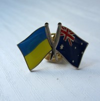 Значок Украина - Австралия