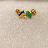 Значок Украина - Туркменистан