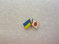 Значок Украина - Япония