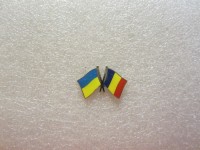 Значок Украина - Румыния
